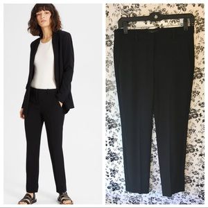 Theory Black Dress Pants Mott Crepe Trouser NEW